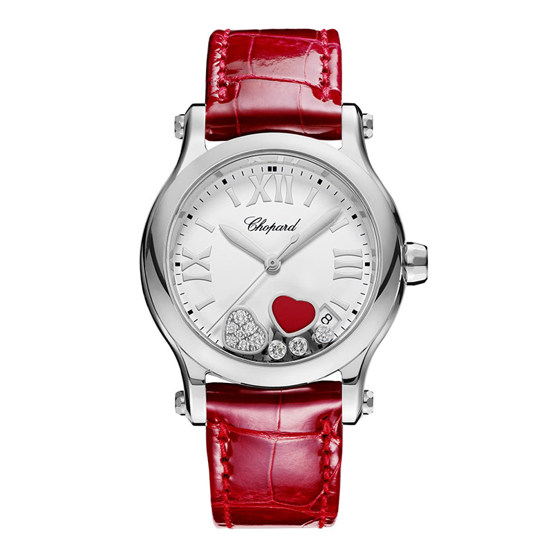 Chopard Stainless Steel Happy Sport 36mm Quartz Ladies Watch - 278582-3005