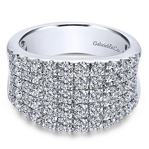 Statement 2 Ct Diamond Fashion Ring 14K White Gold