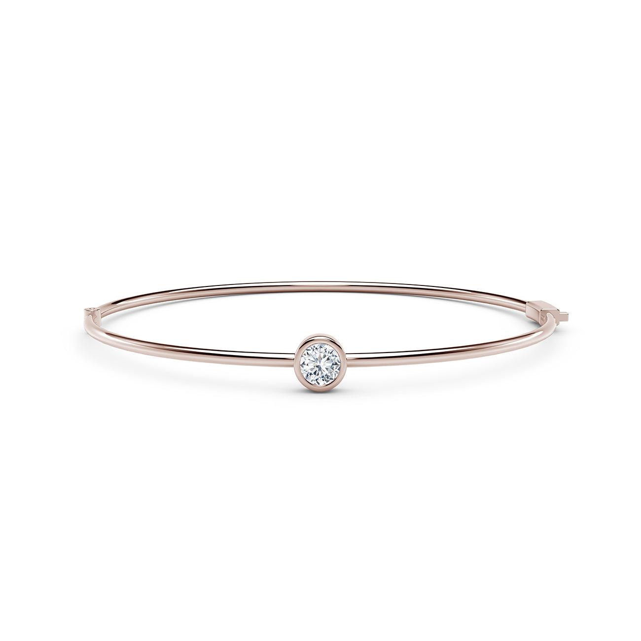Round Diamond Bangle