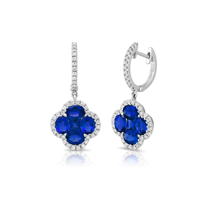 Sapphire & Diamond Earrings