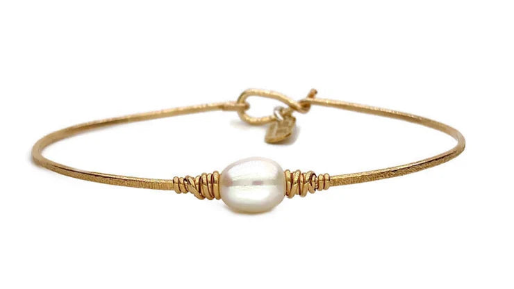 Earth Grace 14K Gold Filled "Serenity Pearl" Bracelet