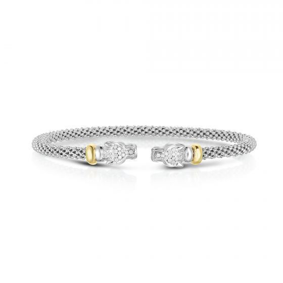 Phillip Gavriel Diamond Panther Cuff Bracelet