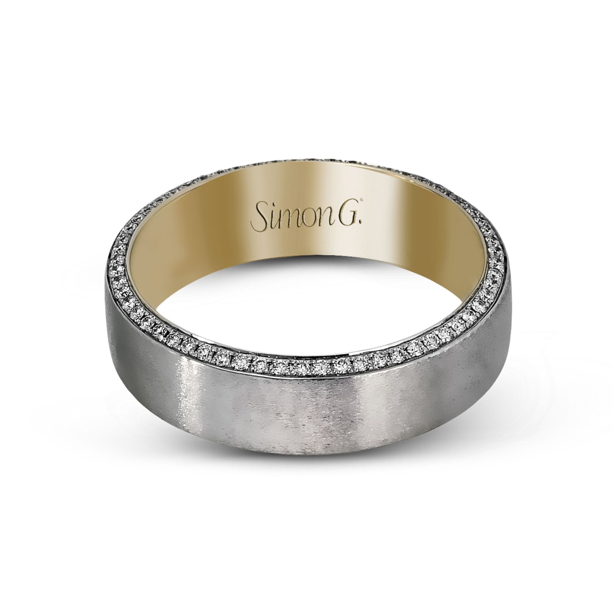 Men's MR2273 Platinum and Yellow Gold Wedding Band