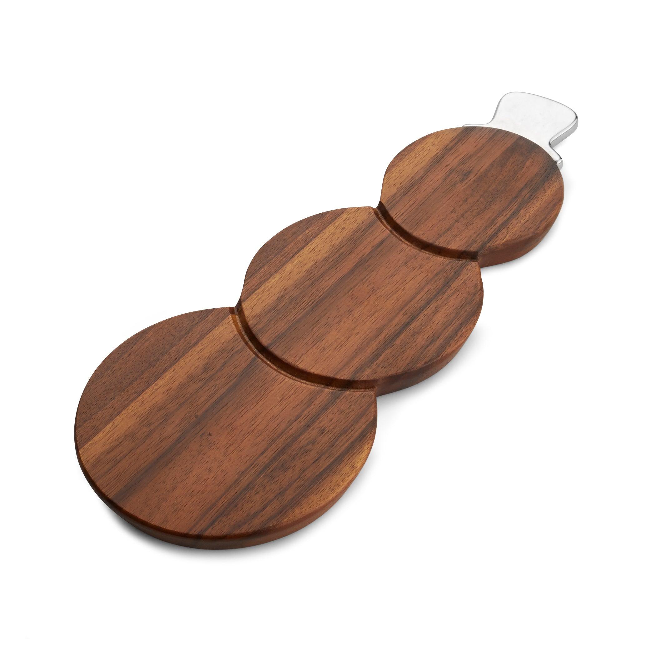 Snowman Cheese Board with Top Hat Spreader