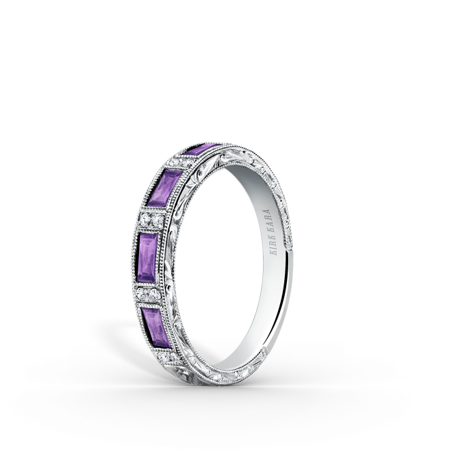Kirk Kara Amethyst and Diamond Band