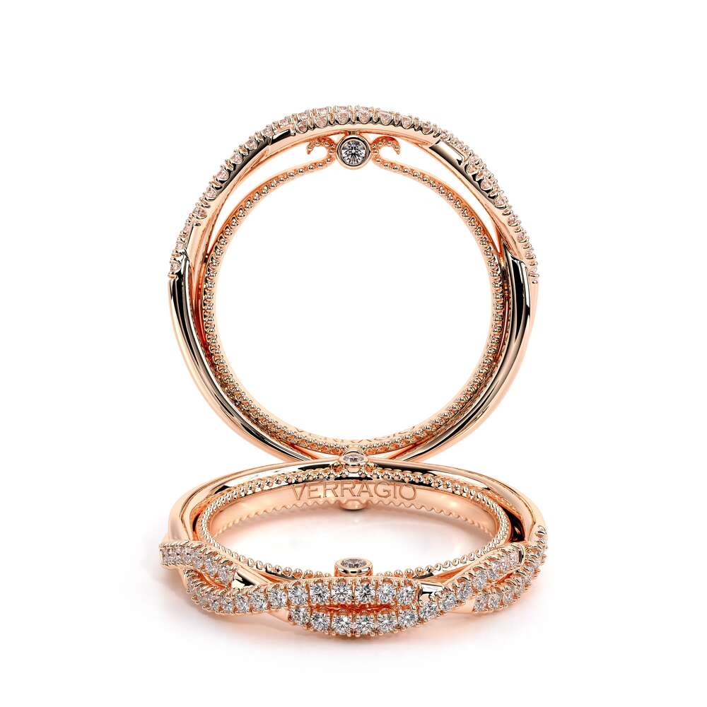 Couture-0421w-14k Rose Gold Wedding Band