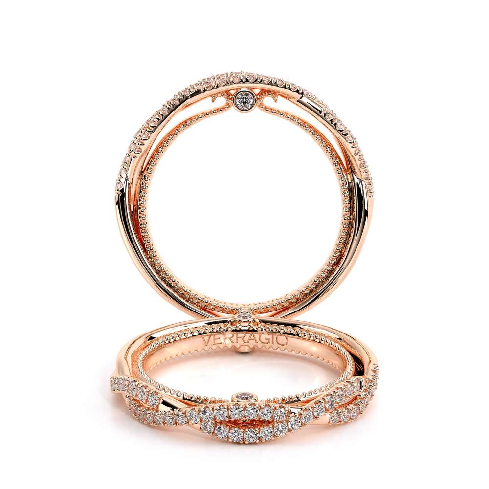 Couture-0423w-14k Rose Gold Wedding Band
