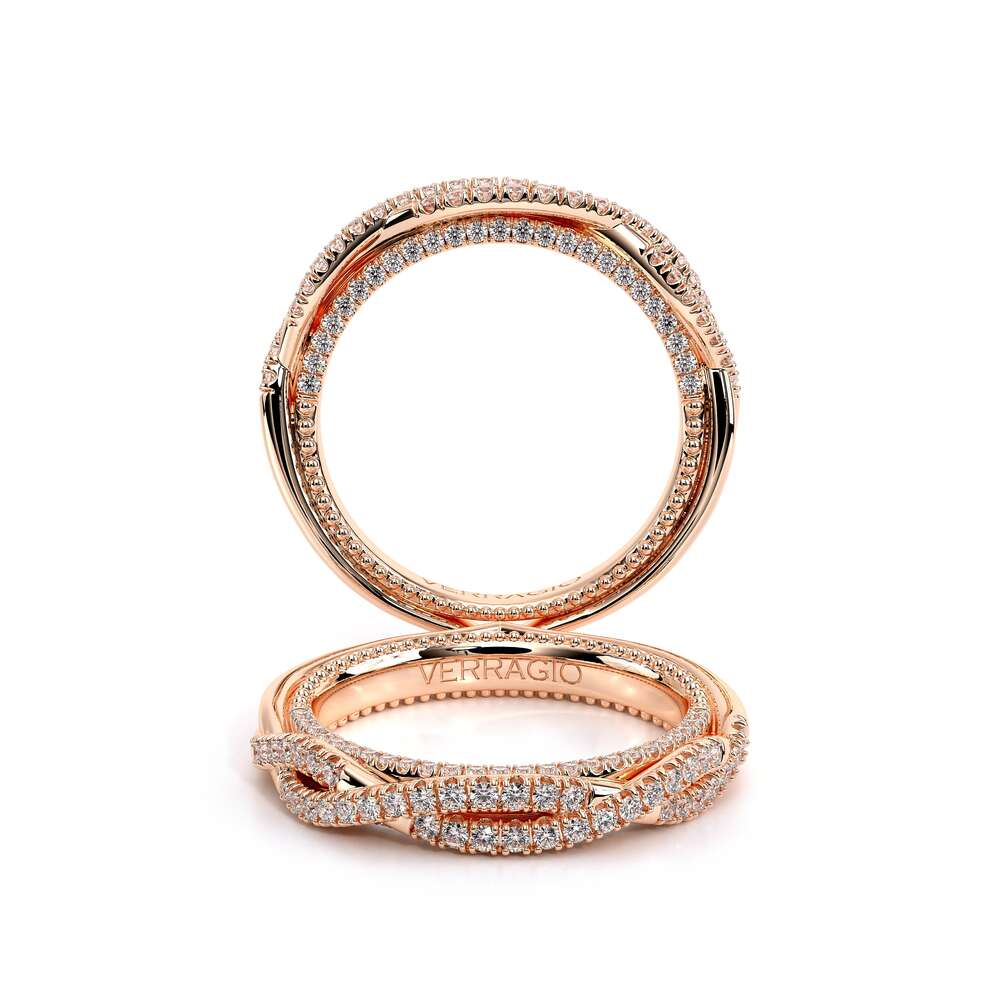 Couture-0451w-14k Rose Gold Wedding Band