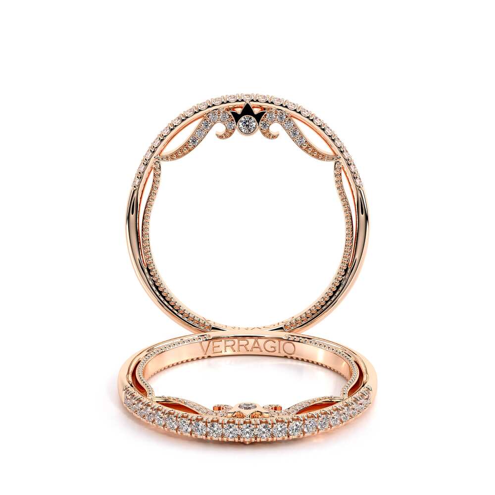 Insignia-7099wsb-14k Rose Gold Wedding Band