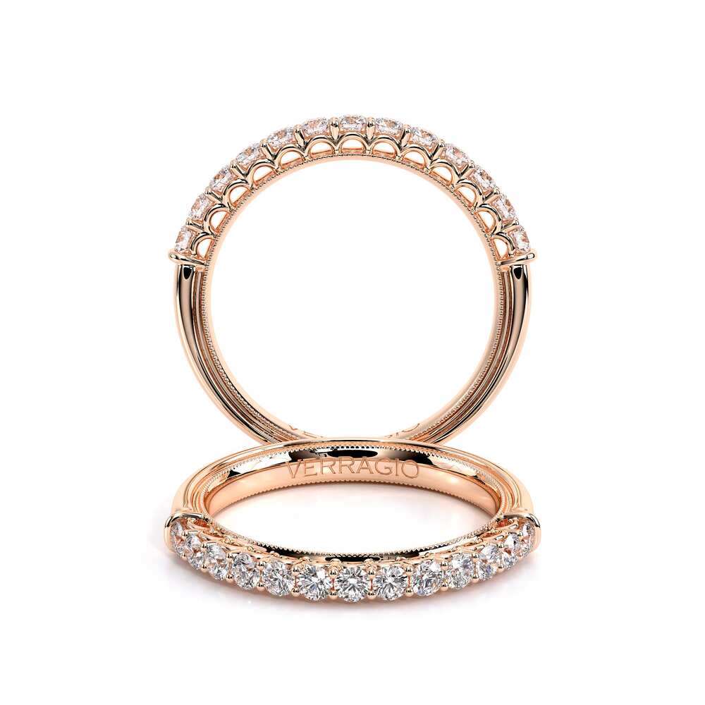Renaissance-903-W-14k Rose Gold Wedding Band