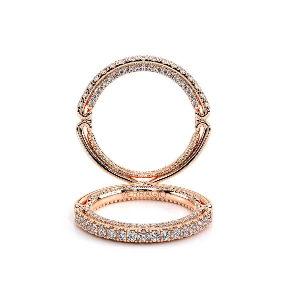 Couture-0470w-14k Rose Gold Wedding Band