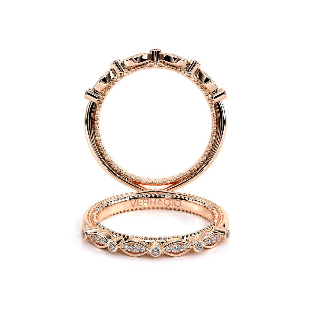 Couture-0476w-14k Rose Gold Wedding Band