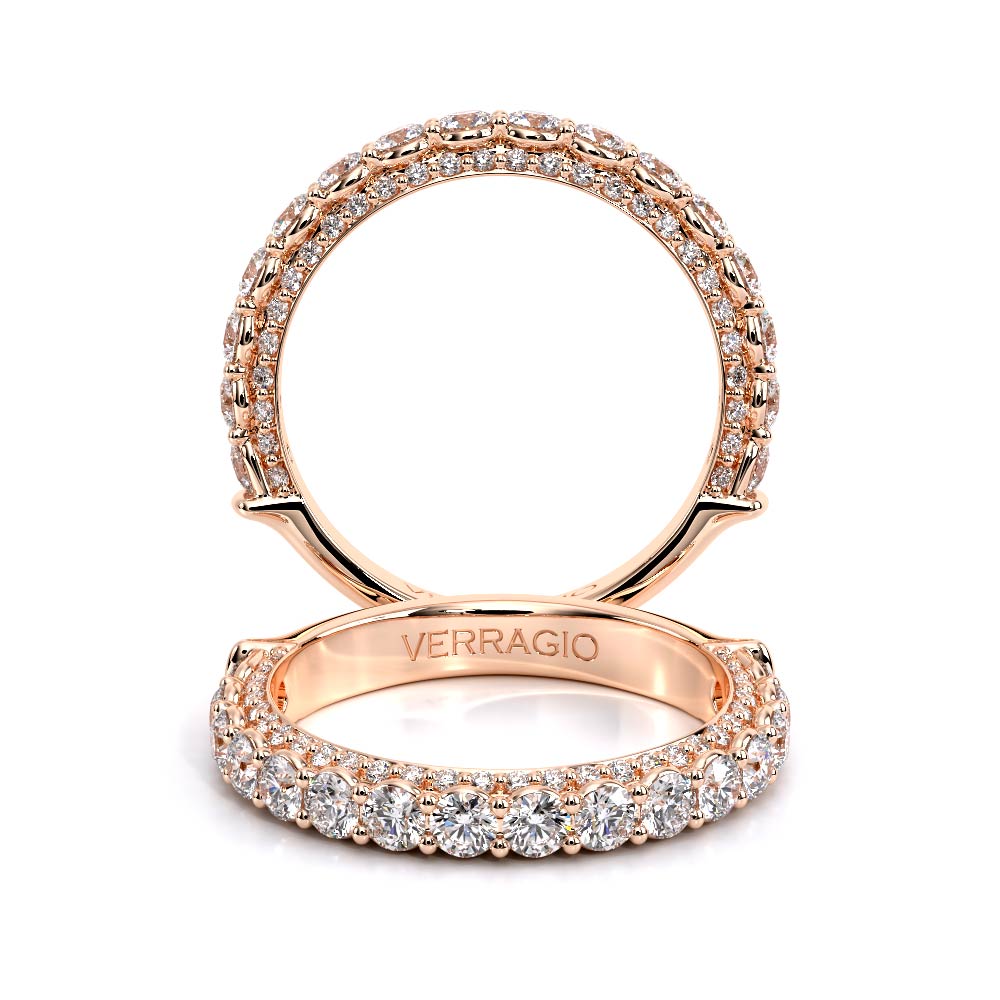 Couture-0489w25-14k Rose Gold Wedding Band