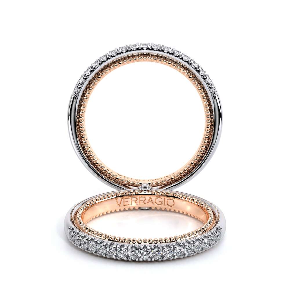 Couture-0420w-14k Two Tone Wedding Band