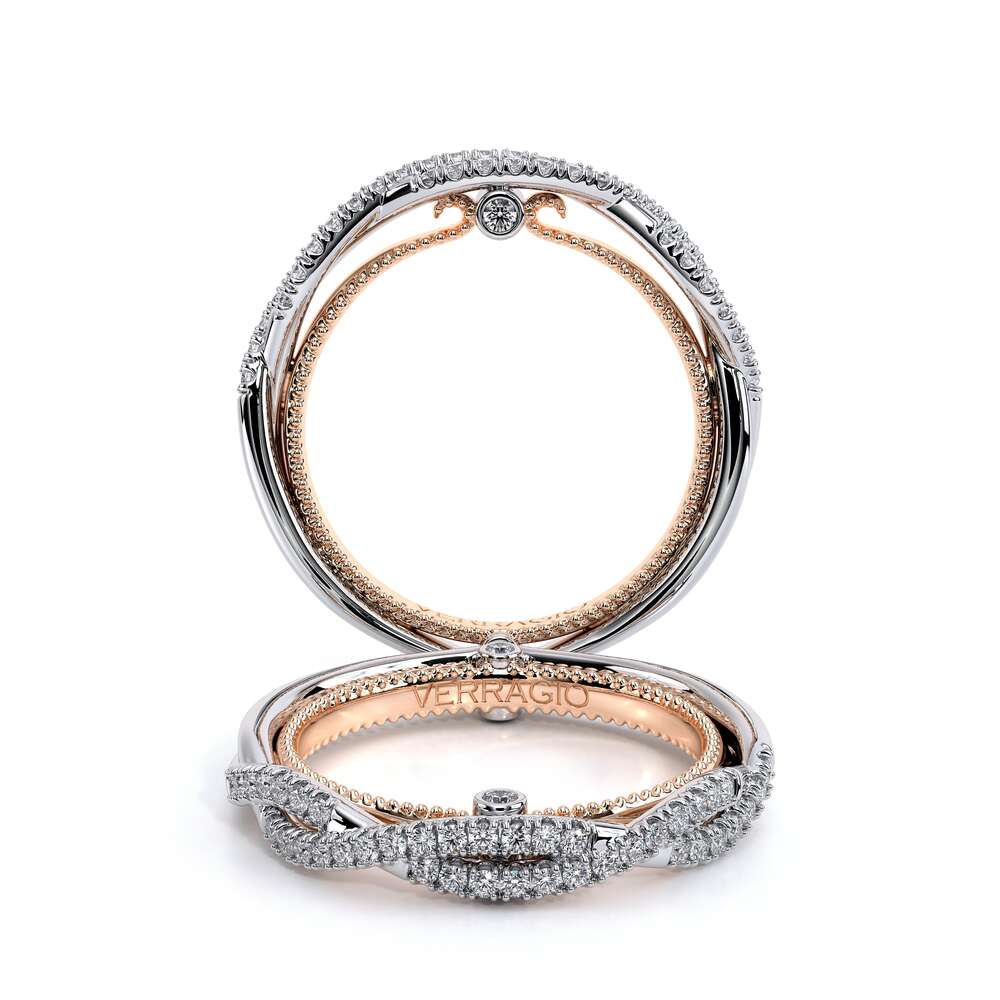 Couture-0421w-14k Two Tone Wedding Band