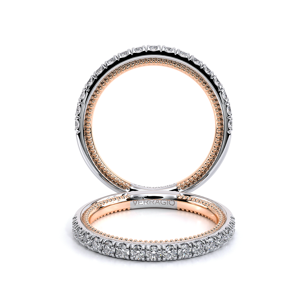 Couture-0486w-14k Two Tone Wedding Band
