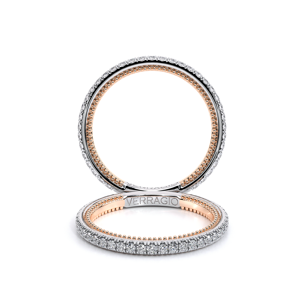 Couture-0487w-14k Two Tone Wedding Band