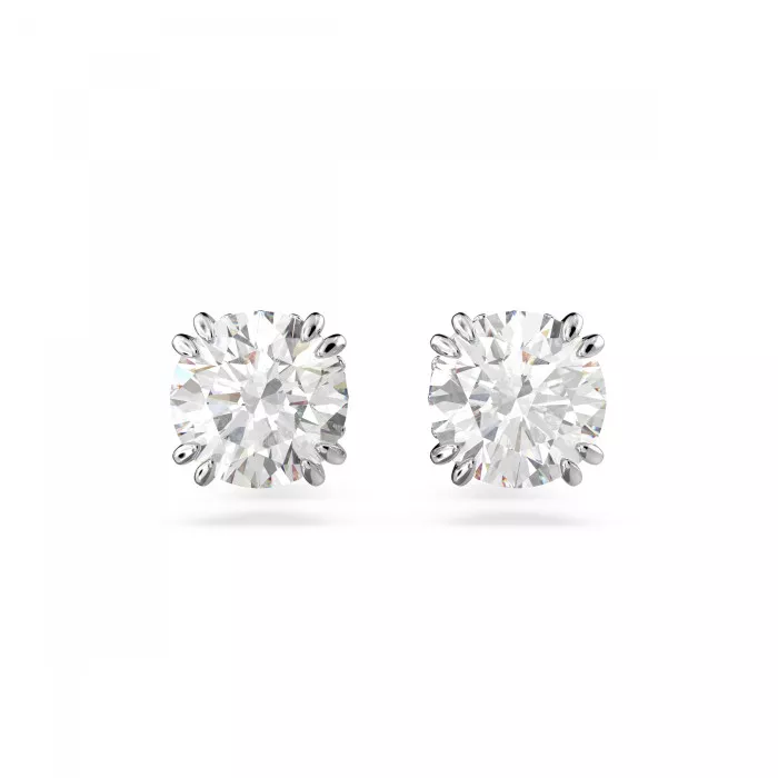 Swarovski® 'Constella' Women's Base Metal Stud Earrings - Silver 5636712