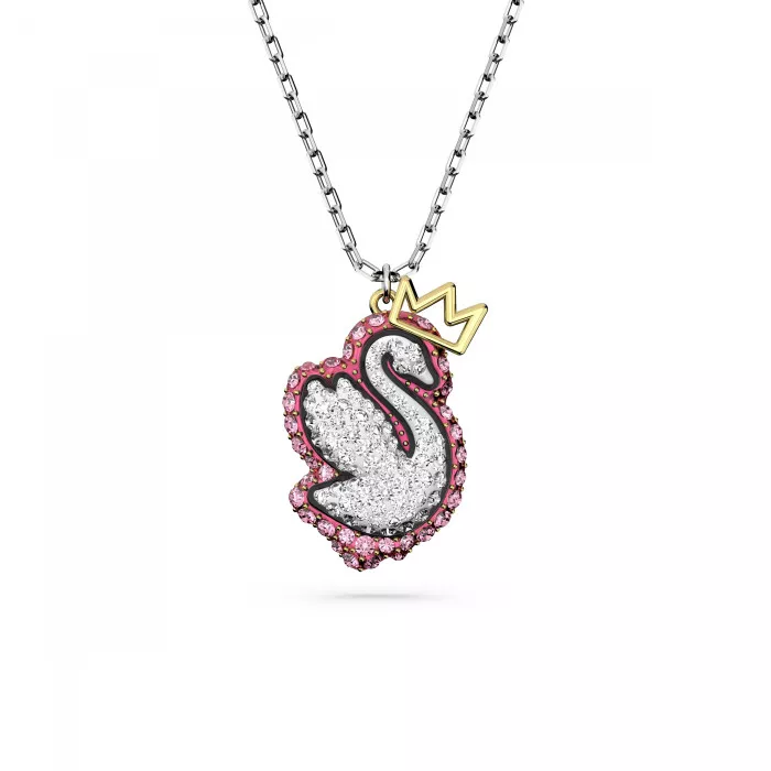 Swarovski® 'Pop Swan' Women's Base Metal Pendant - Silver 5649200