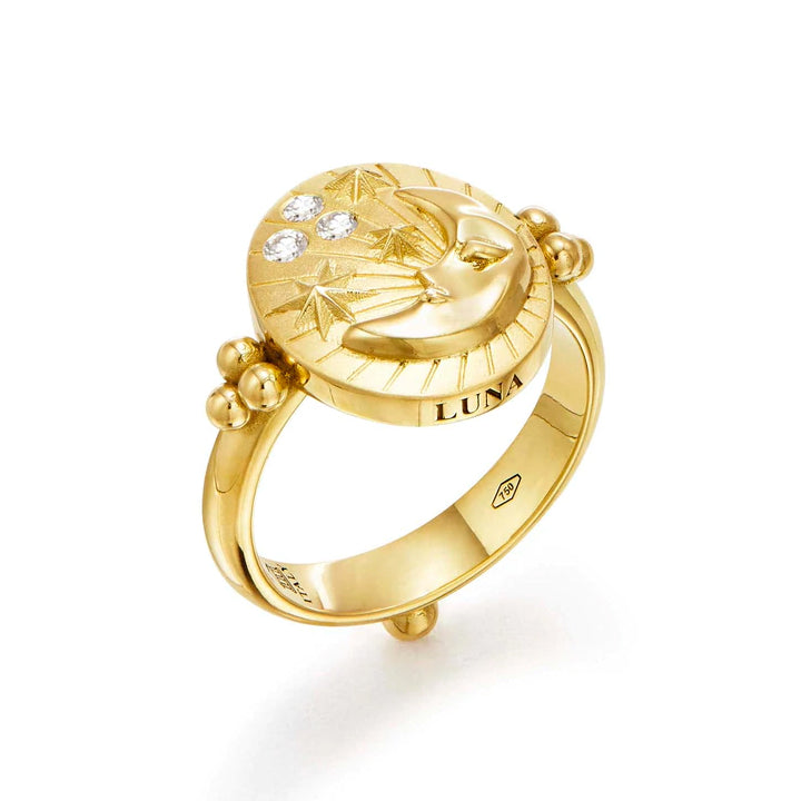 Temple St. Clair 18K Luna Ring - R18806-LUNA