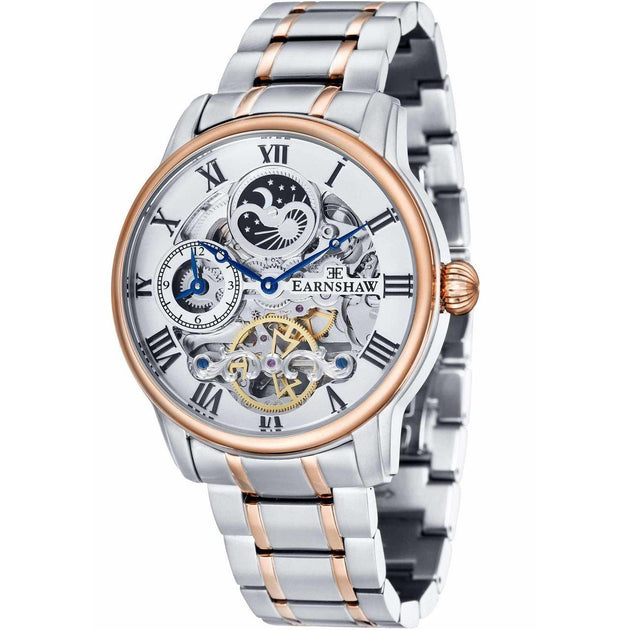 Thomas Earnshaw Longitude Automatic Silver Rose Gold