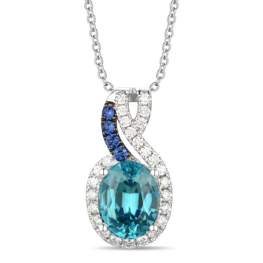 LE VIAN BLUEBERRY CHOCOLETIER PENDANT DIAMOND SET IN VANILLA GOLD