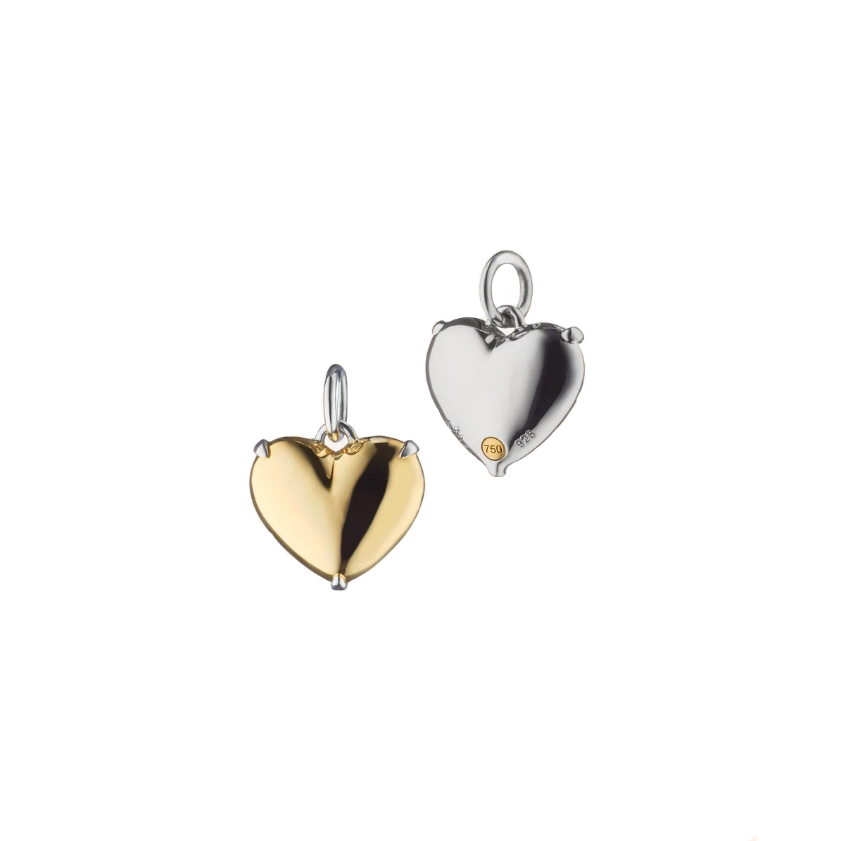 "Heart of Gold" Two-Tone Charm Necklace