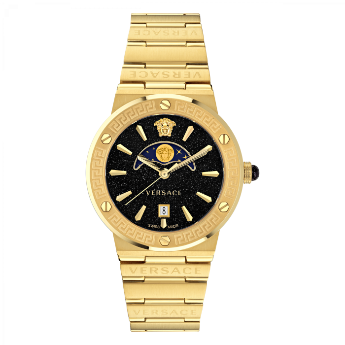 Versace® Analogue 'Greca Logo Moonphase' Women's Watch VE7G00323