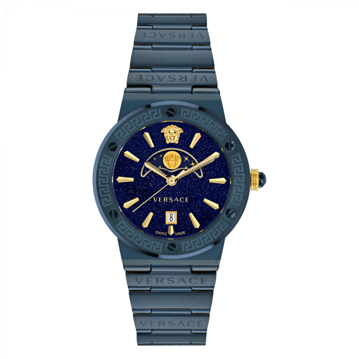 Versace® Analogue 'Greca Logo Moonphase' Women's Watch VE7G00423