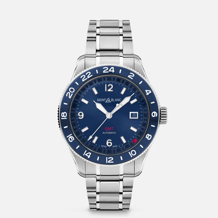 Mont Blanc 1858 GMT Blue Dial