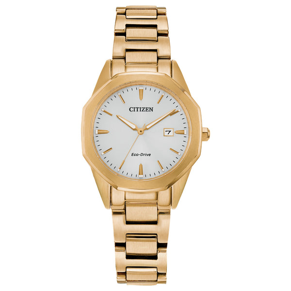 Citizen Eco-Drive Women's Corso Gold tone Watch.