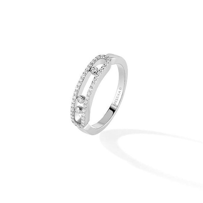 0.24ctw White Gold Diamond Pavé Ring