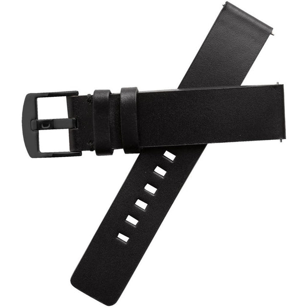 Xeric 20mm American Horween All Black Leather Strap