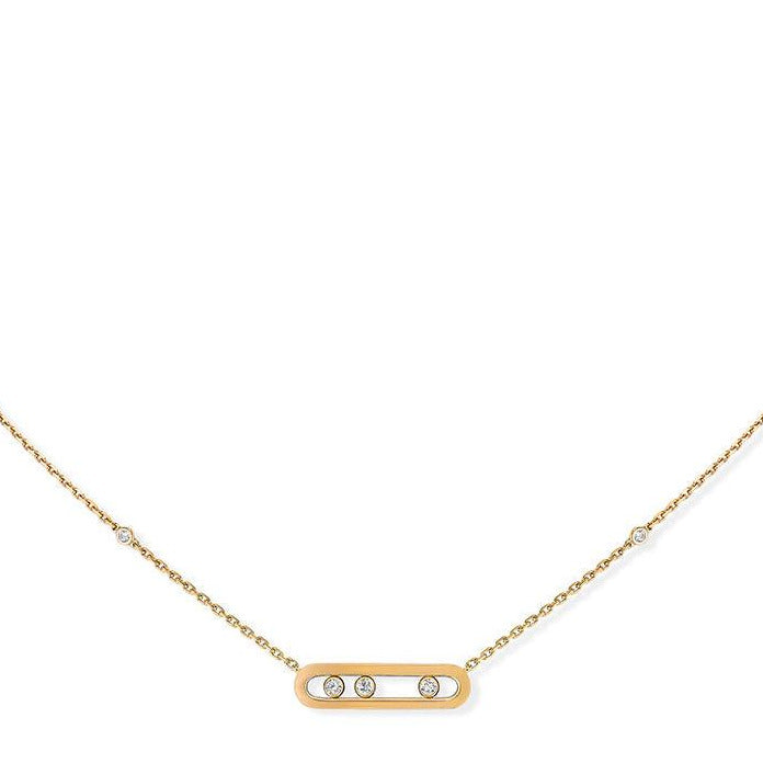 0.14ctw Yellow Gold Diamond Necklace