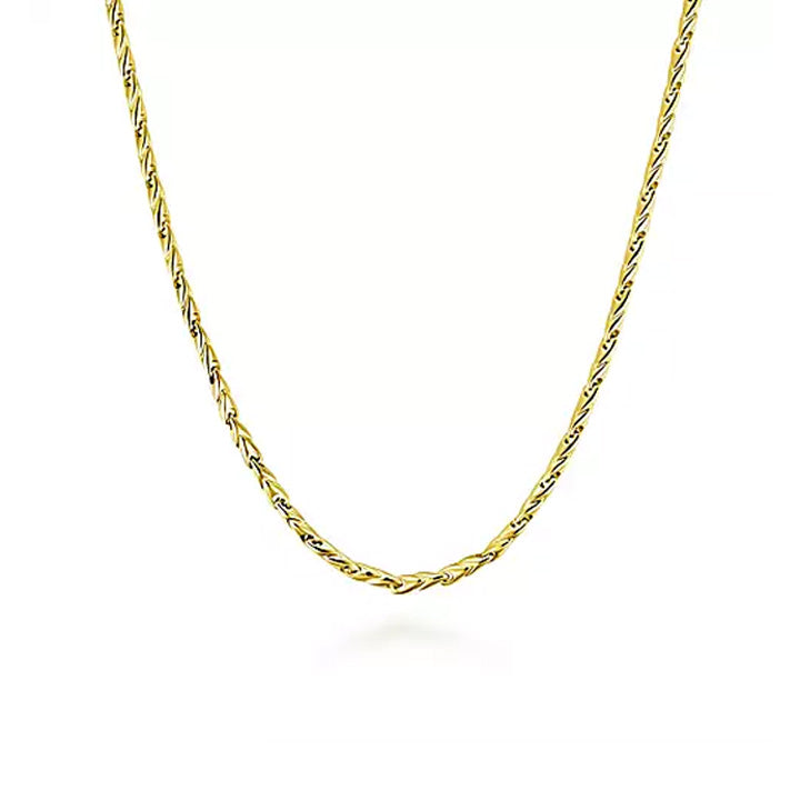 Gabriel & Co 14K Yellow Gold Men's 24-Inch Chain Necklace - NKM6767-24Y4JJJ